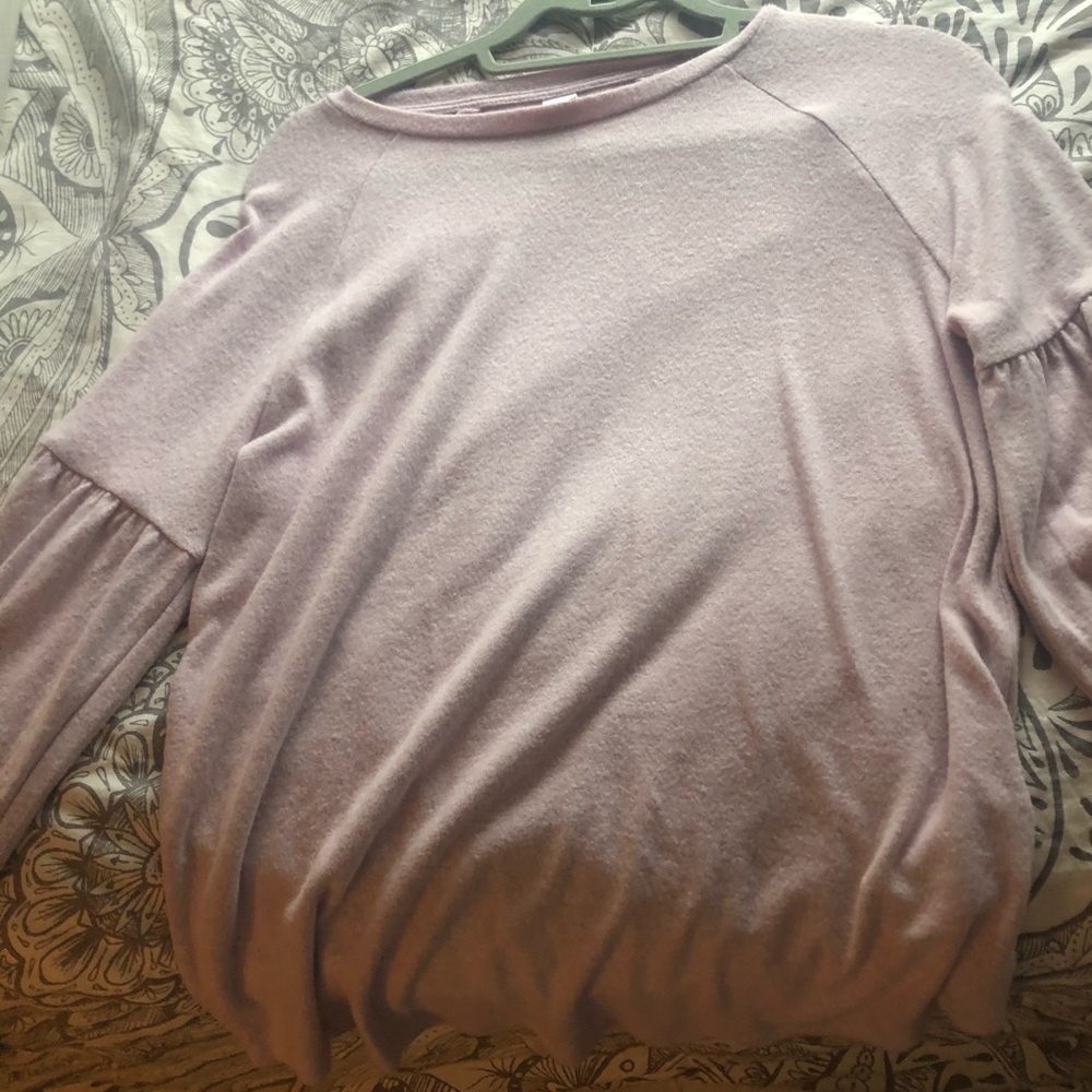 Super soft ballon sleeve sweater